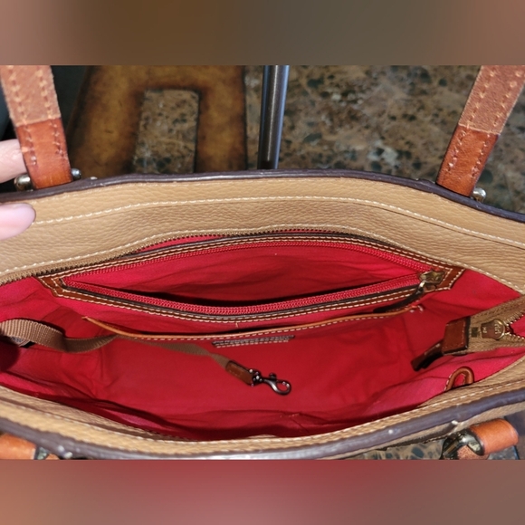Donney & Bourke Tan Leather Tote Bag - Picture 11 of 14